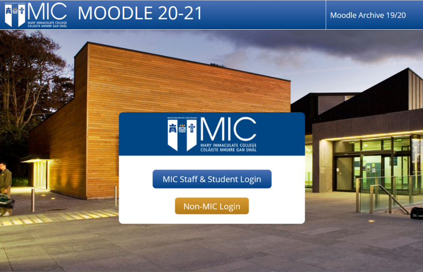 Mary Immaculate College Moodle LEAD MIC