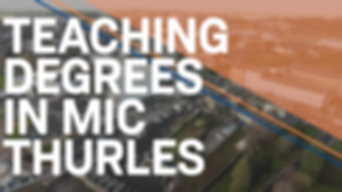 An image with text 'Teaching Degrees in MIC Thurles'