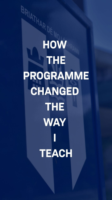 How the Programme Changed the Way I Teach text against the MIC logo video thumnail