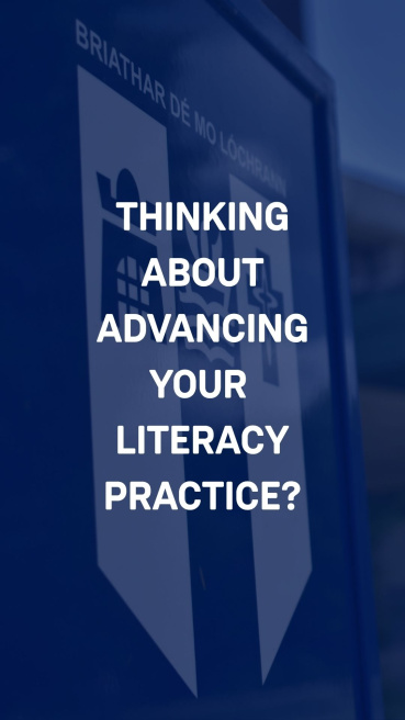 Thinking about advancing your literacy practice text overlaid the MIC logo video thumbnail