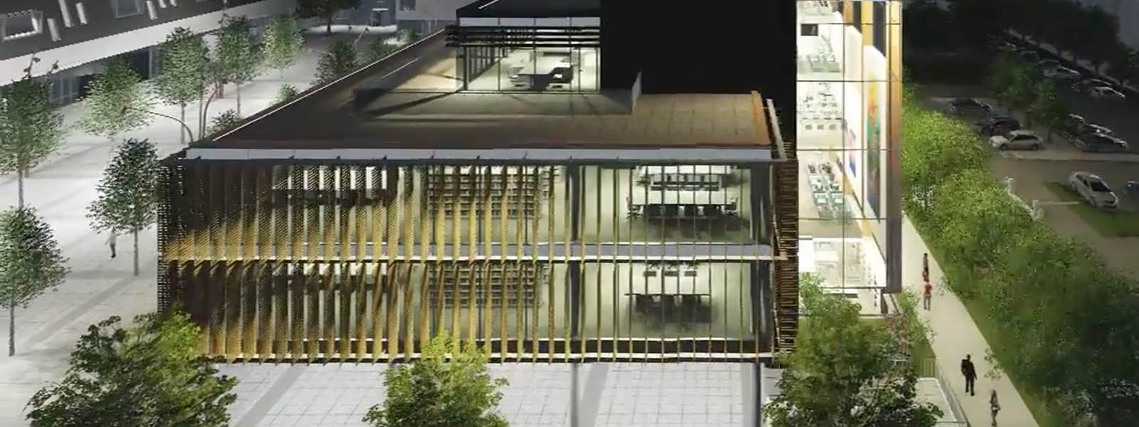 Artist impression of new library at MIC