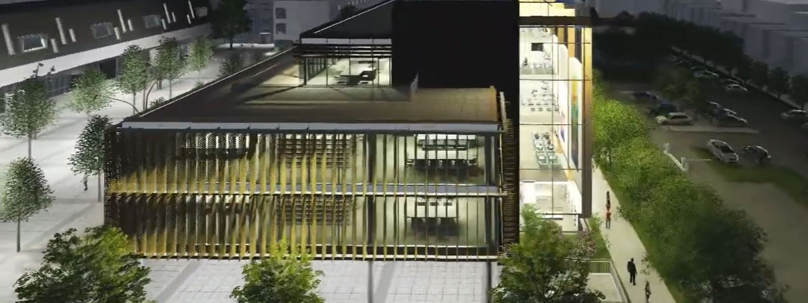 Artist impression of new library at MIC