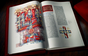 The Saint John's Bible on display at Mary Immaculate College 