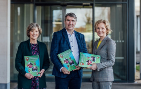 The authors, Carol Lannin and Sandra Ryan with Ombudsman for Children Dr Niall Muldoon