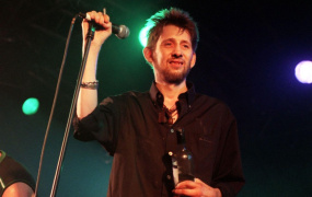 Shane MacGowan pictured on stage