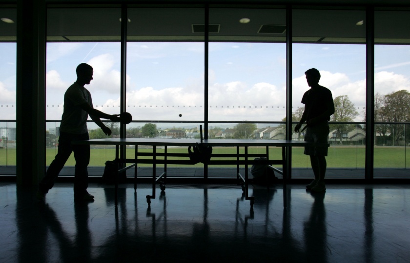 Table tennis facilities at Mary Immaculate College