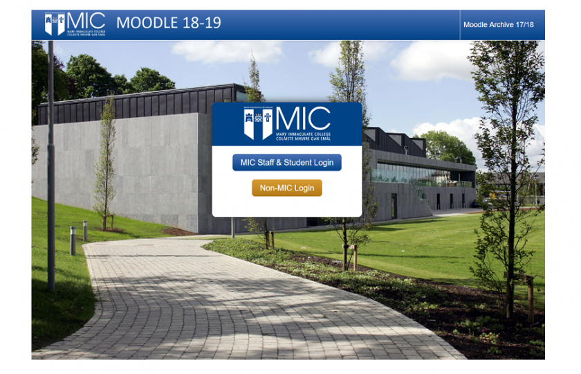 Mary Immaculate College Centre for Teaching and Learning Moodle CTL MIC