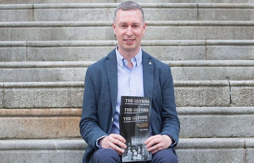 Dr Paul O'Brien at the launch of The Glynns of Kilrush, Co. Clare