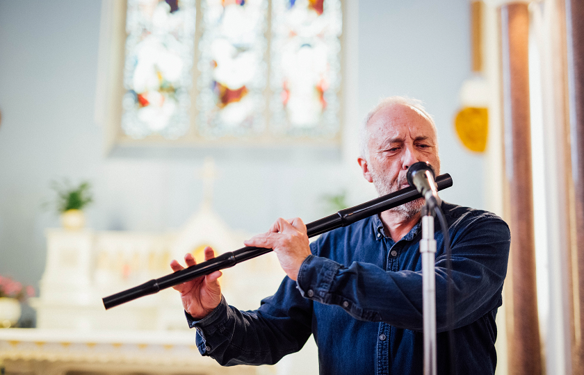 Irish Traditional Musician Artist-in-Residence at MIC, Desi Wilkinson, performing at Culture Night 2018, MIC Limerick.