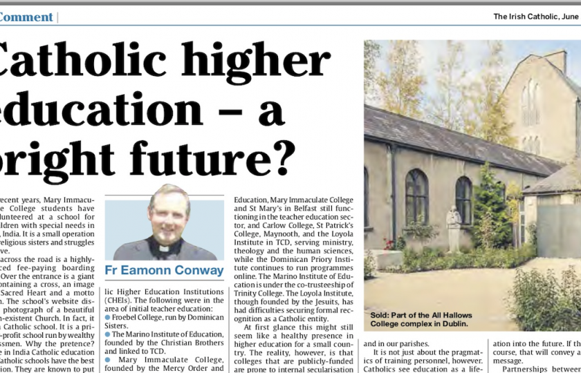 Catholic Education: A bright future? 