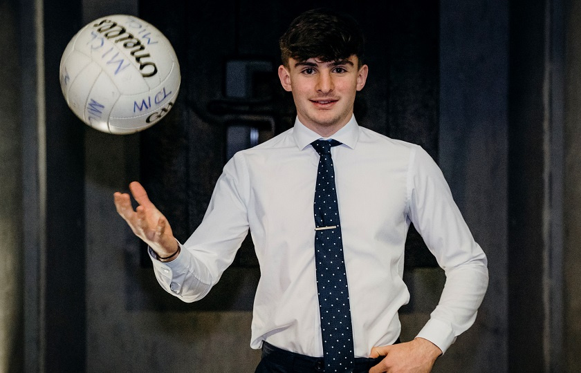 Kerryman, Patrick D'Arcy, who was awarded a Munster GAA Bursary recognising his footballing prowess