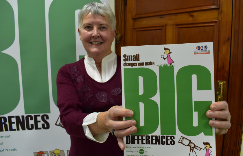 Dr Patricia Daly, former Head of the Department of Educational Psychology, Inclusive & Special Education (EPISE) at Mary Immaculate College (MIC), launching her new book 'Small Changes Can Make Big Differences'