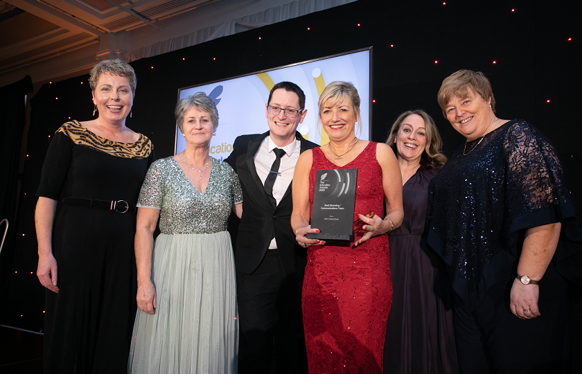 Members of the LINC consortium pictured at the Education Awards 2020 