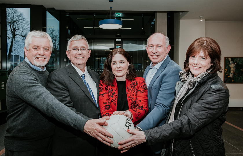 Denis Kenneally, Jerome Casey, Professor Niamh Hourigan, Dr Richard Bowles & Mary Kenneally pictured at the launch of the Rachel Kenneally Memorial Award
