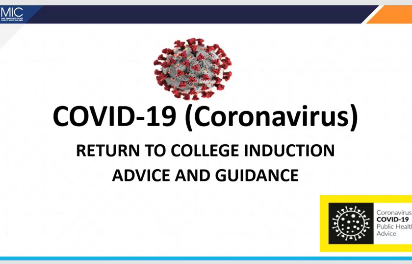 Information slide with details of MIC's Return to College