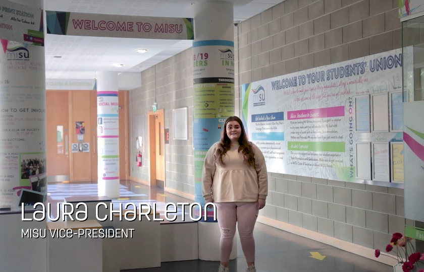 MISU Vice-President Laura Charleton
