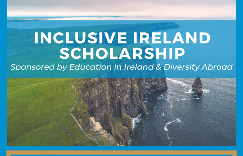 Inclusive Ireland Scholarship - apply by April 1st