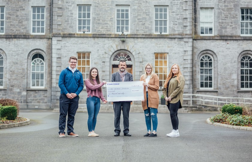 Scholarship recipients pictured with Dr Finn Ó Murchú at MIC Thurles