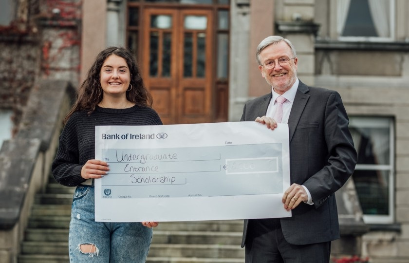 Marian O'Neill, from Cork, pictured with Professor Eugene Wall