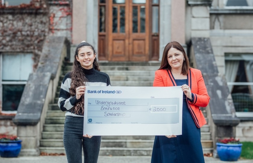 Meg O'Connor pictured with Professor Niamh Hourigan