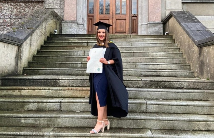 Laura Phelan pictured at her graduation in 2021