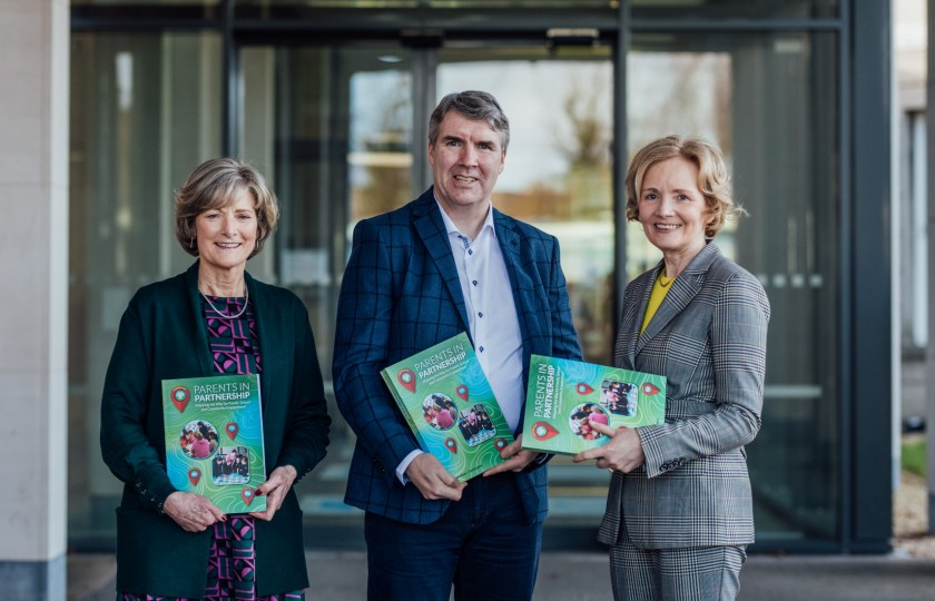 The authors, Carol Lannin and Sandra Ryan with Ombudsman for Children Dr Niall Muldoon