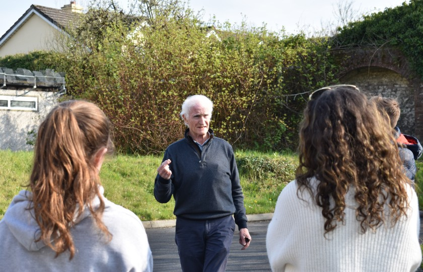 Duncan stewart speaking to 4th year Geography students 