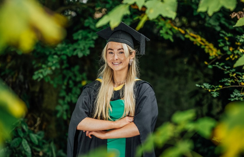 Lola Parsons pictured at her Conferring Ceremony in October 2021