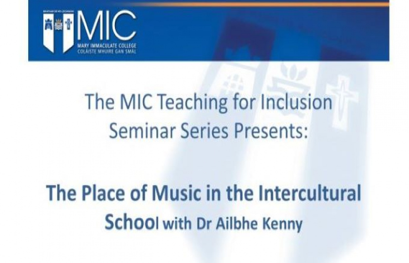 The Place of Music in the Intercultural School talk by Dr Ailbhe Kenny