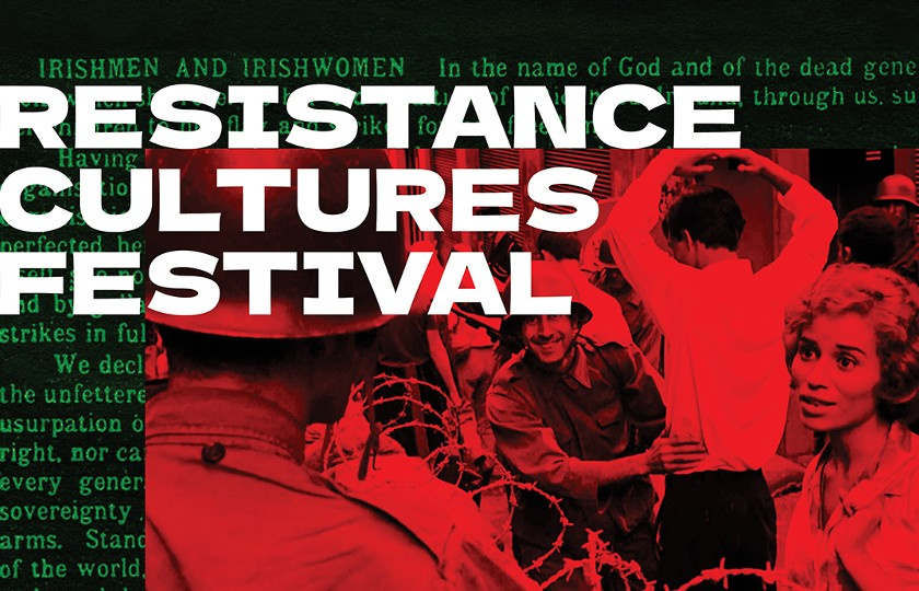 Graphic advertising the festival