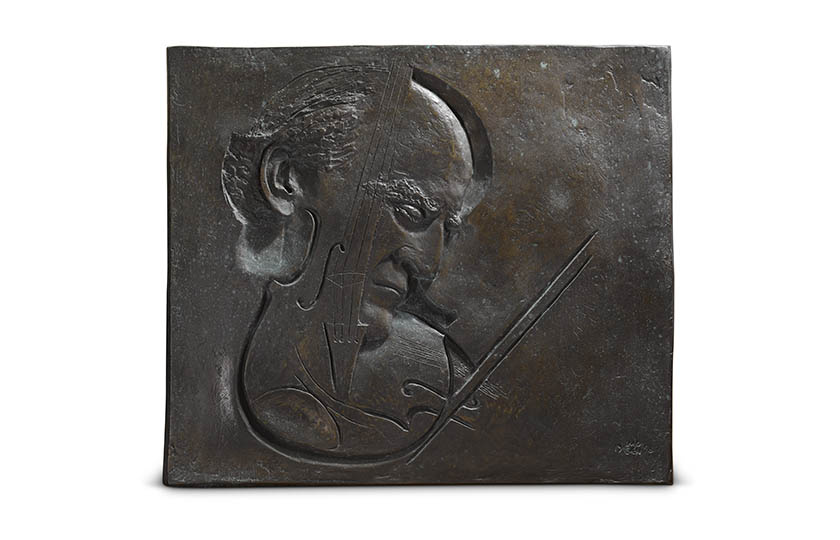 Imogen Stuart Exhibition at MIC - Plaque of Yehudi Menuhin 1998