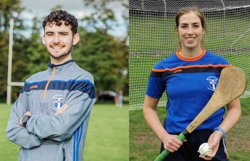 2022 Elite Sports Scholarship Recipients, Thomas Devaney and Clíona Healy. 