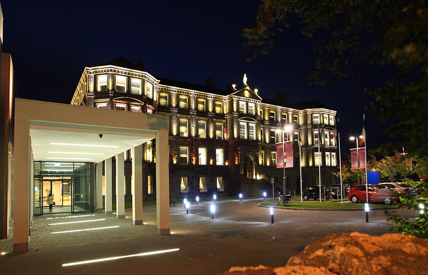 MIC Foundation Building at night