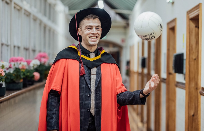 Dr Cillian Brennan, awarded a Doctorate for his research into PE is also a Clare Senior footballer