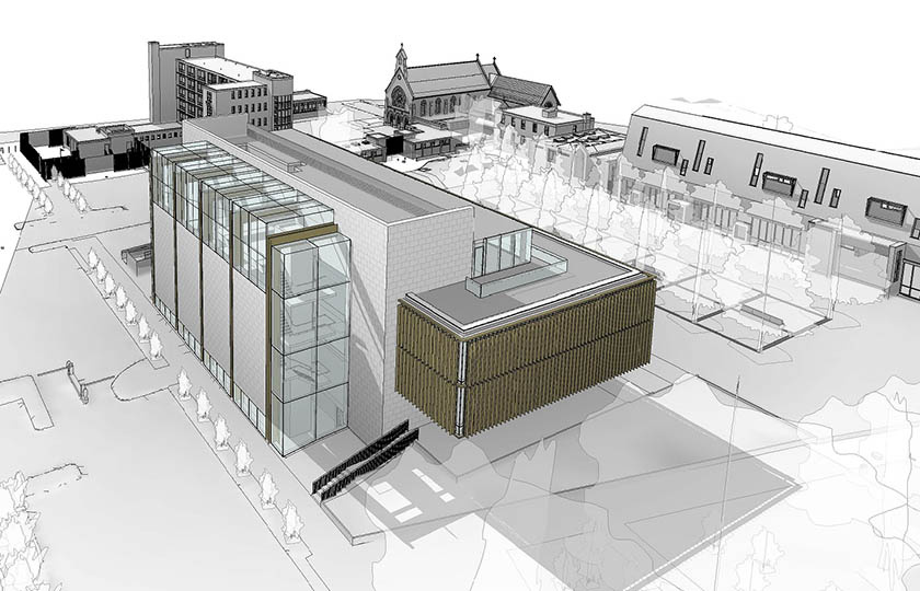 Drawing of new Library and Learning Resource Centre Design at MIC