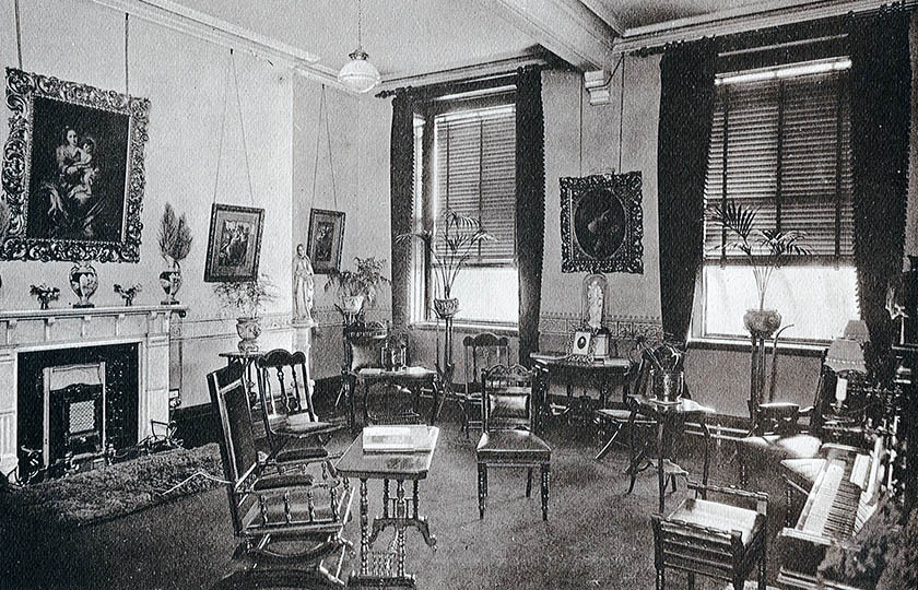 College parlour, early 20th century