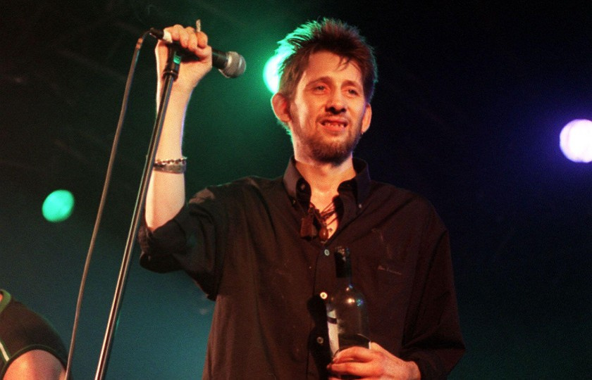 Shane MacGowan pictured on stage