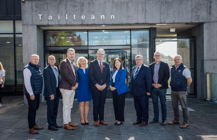 Munster GAA representatives with Jarlath Burns and Prof Niamh Hourigan and Dr Angela Canny