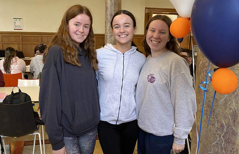 Students at the Athena Swan Student Fair 2025, MIC Thurles Campus