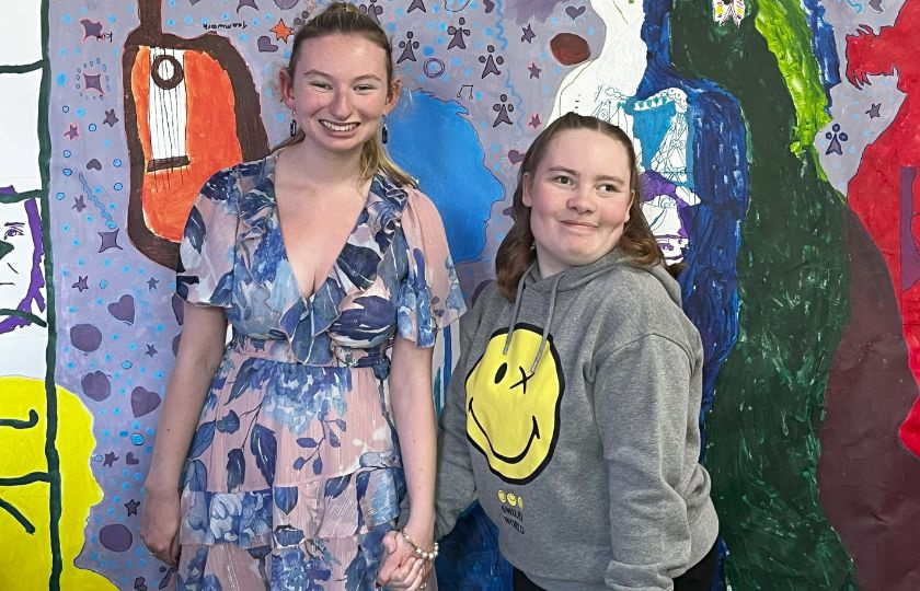 2 MAP Students posing for a picture.
