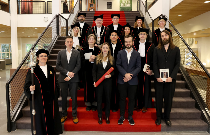 Viva 2025: Aoife McInerney (MIC-Radboud), with her supervisors, and manuscript panel after defending her viva at Radboud University (September 2025)