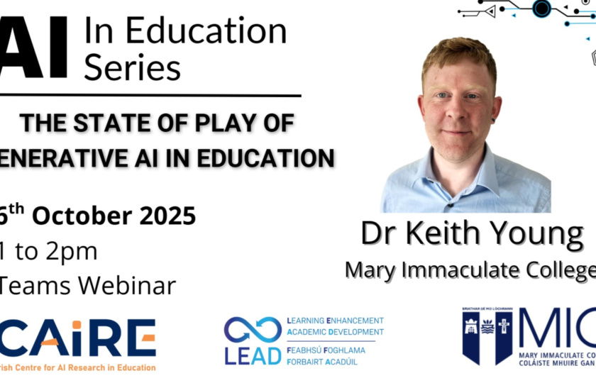 Talk 7: The State of Play of AI in Education