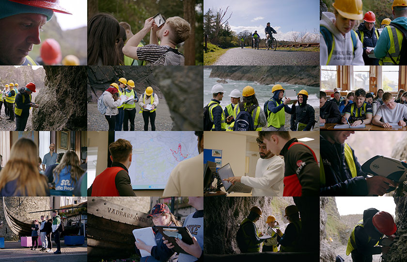 Photo collage from Bachelor of Science in Climate, Society, Sustainability promotional video