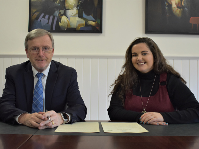 Professor Eugene Wall and Aisling Cusack