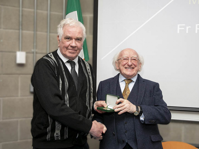 President Higgins & Fr Peter McVerry