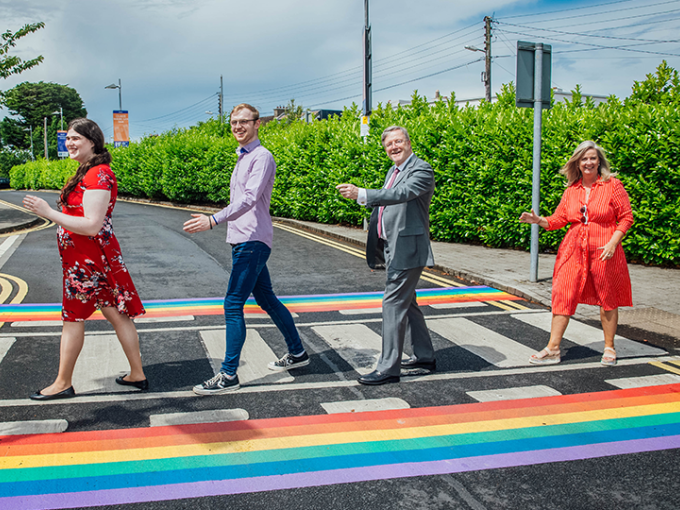 Launch of MIC rainbow pedestrian crossings