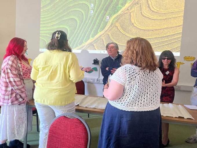Irish Citizens working on resolutions at the National Citizens' Parliament