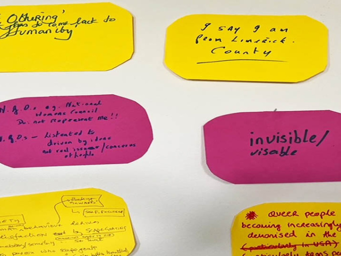 Hand written notes from MeDeMap Citizens’ Parliament session.