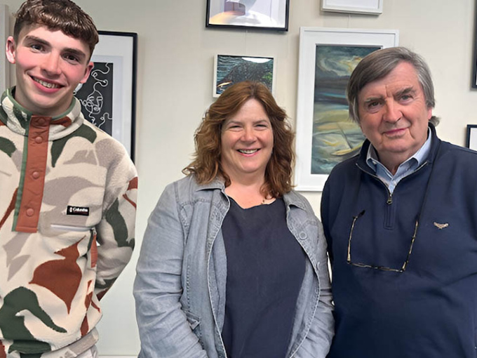 Niall Mahon, Moya Ní Cheallaigh and Con Cronin, members of the Citizens’ Parliament in Ireland