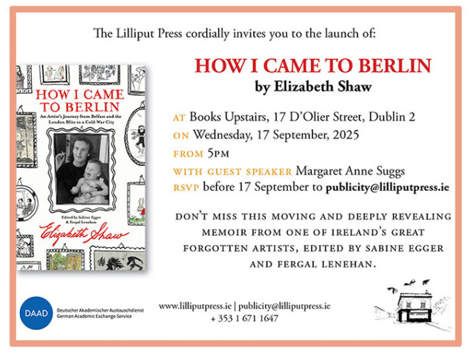 How I came to Berlin book launch invite